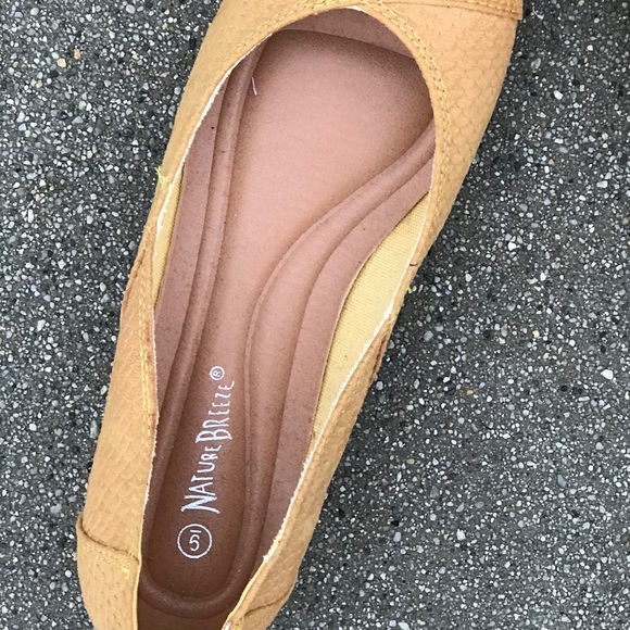 Nature Breeze Mustard Round Toe Ballerina FLAT - Picture 5 of 7